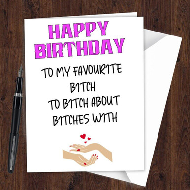 Birthday Greeting Card Funny Rude Adult Humour Best Friend Girlfriend ...