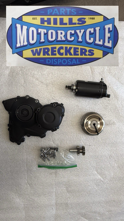 Triumph Speed Triple R 1050 starter motor and sprag gears + sidecover