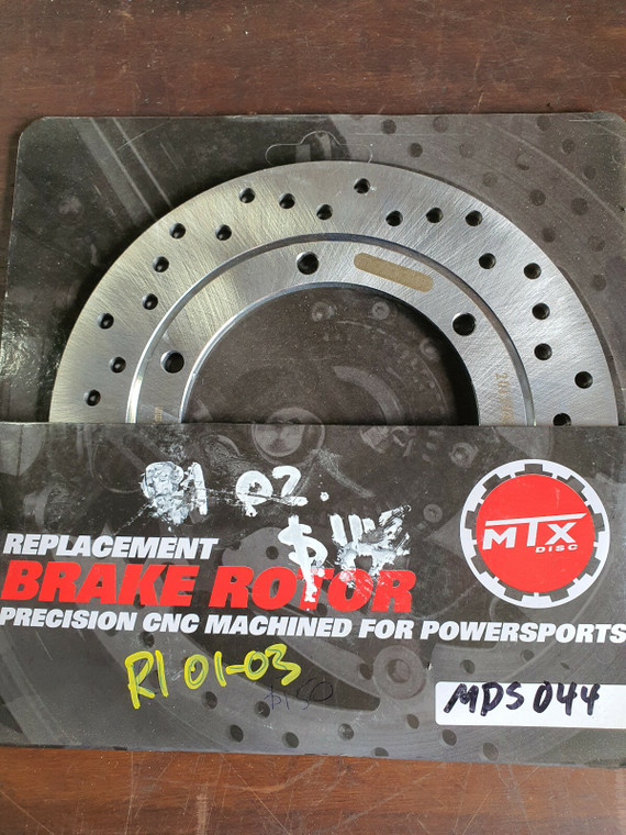 YAMAHA YZF-R1 2001, 2002, 2003. MTX REAR DISC MDS044