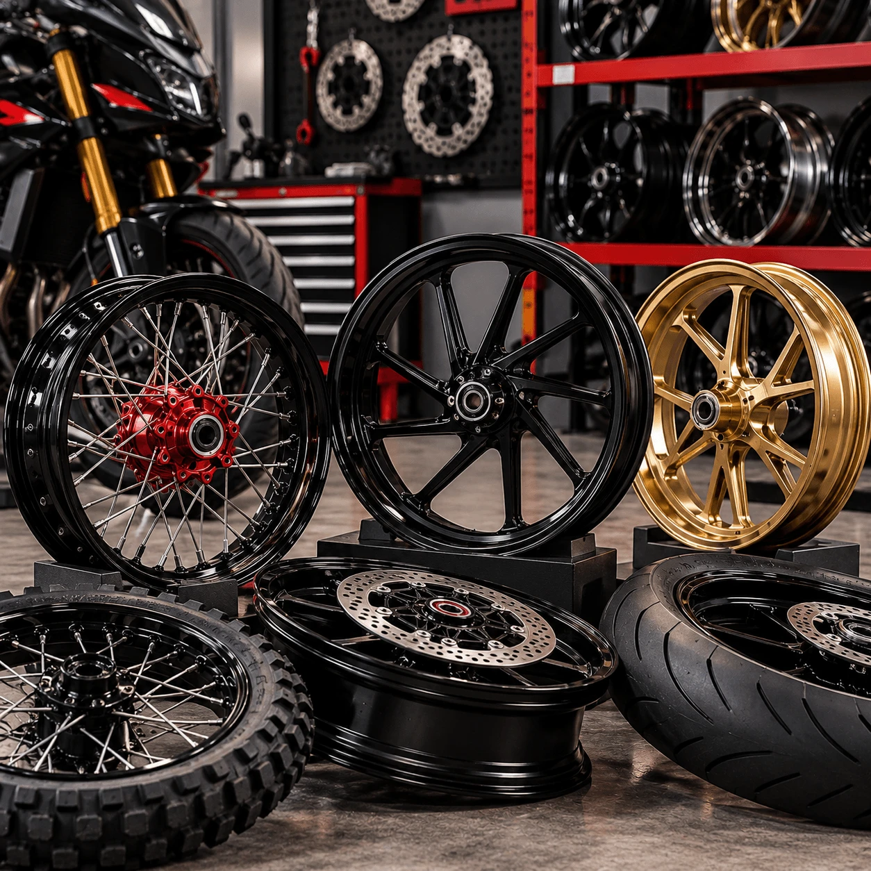 Motorcycle mechanical components