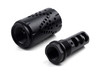 Tactical Muzzle Brake Device with Removable Shroud, 1/2"-28 & 5/8"-24 Thread Pitches