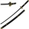 Black Sword Functional Damascus Katana (Zoro Yubashiri)