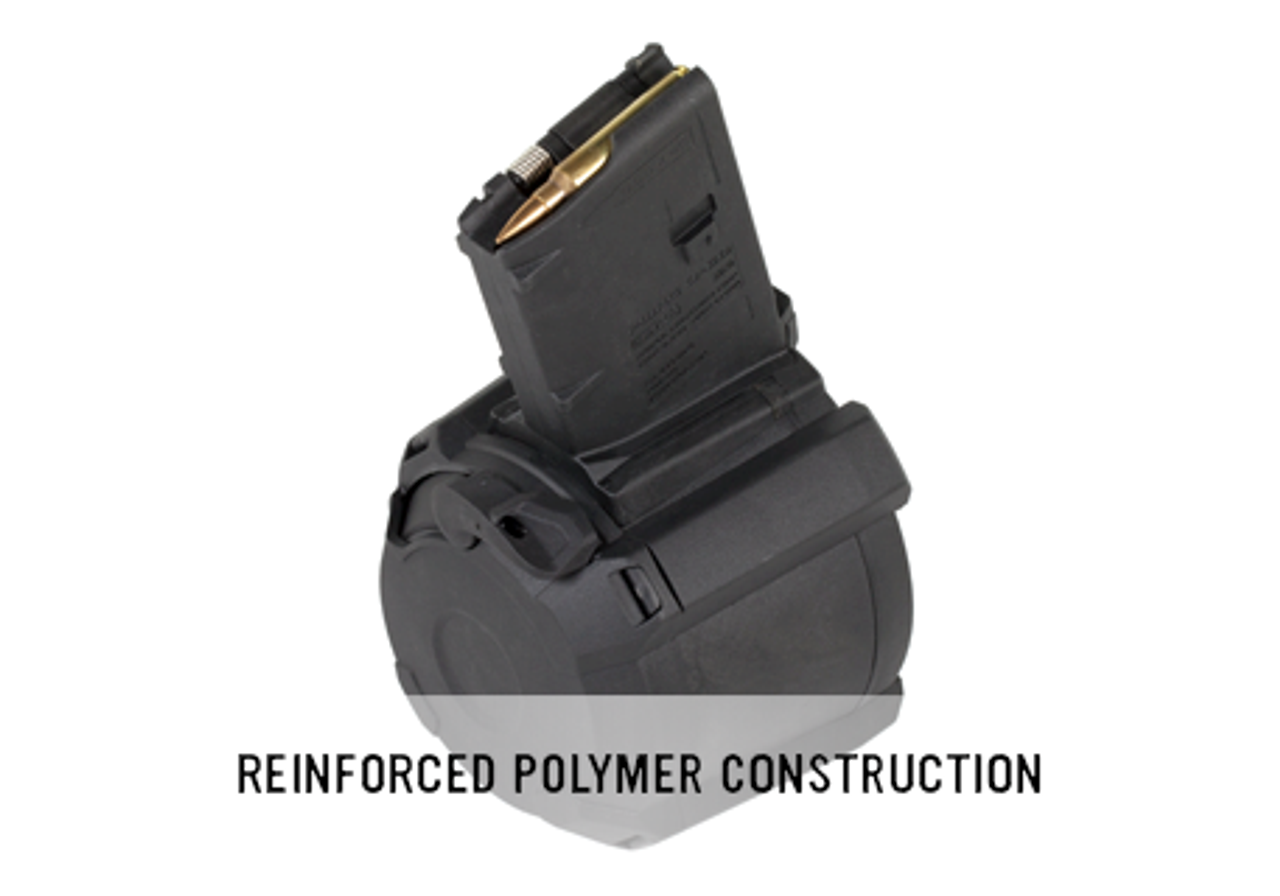 Magpul MAG576 PMAG D-60 AR/M4 5.56x45mm (Blocked to 5)