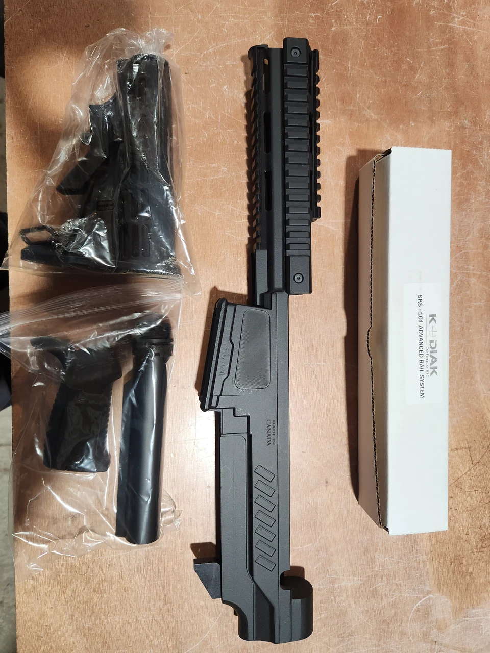 BLEM powder coated grade B Picatinny Chassis for SKS combo kit