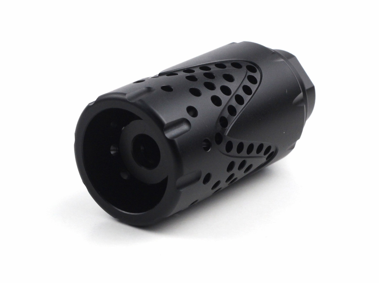 Tactical Muzzle Brake Device with Removable Shroud, 1/2"-28 & 5/8"-24 Thread Pitches