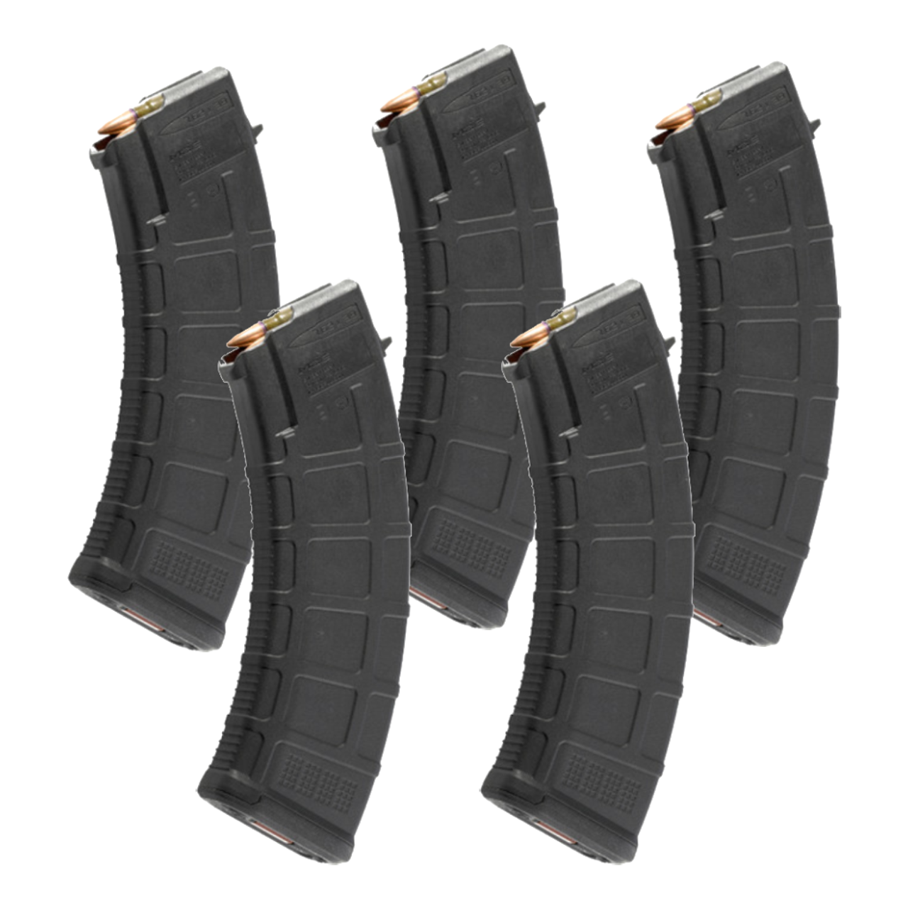 *5-PACK* Magpul MAG572 PMAG 7.62x39mm Magazine, 5/30rd for AK/AKM MOE (Black)