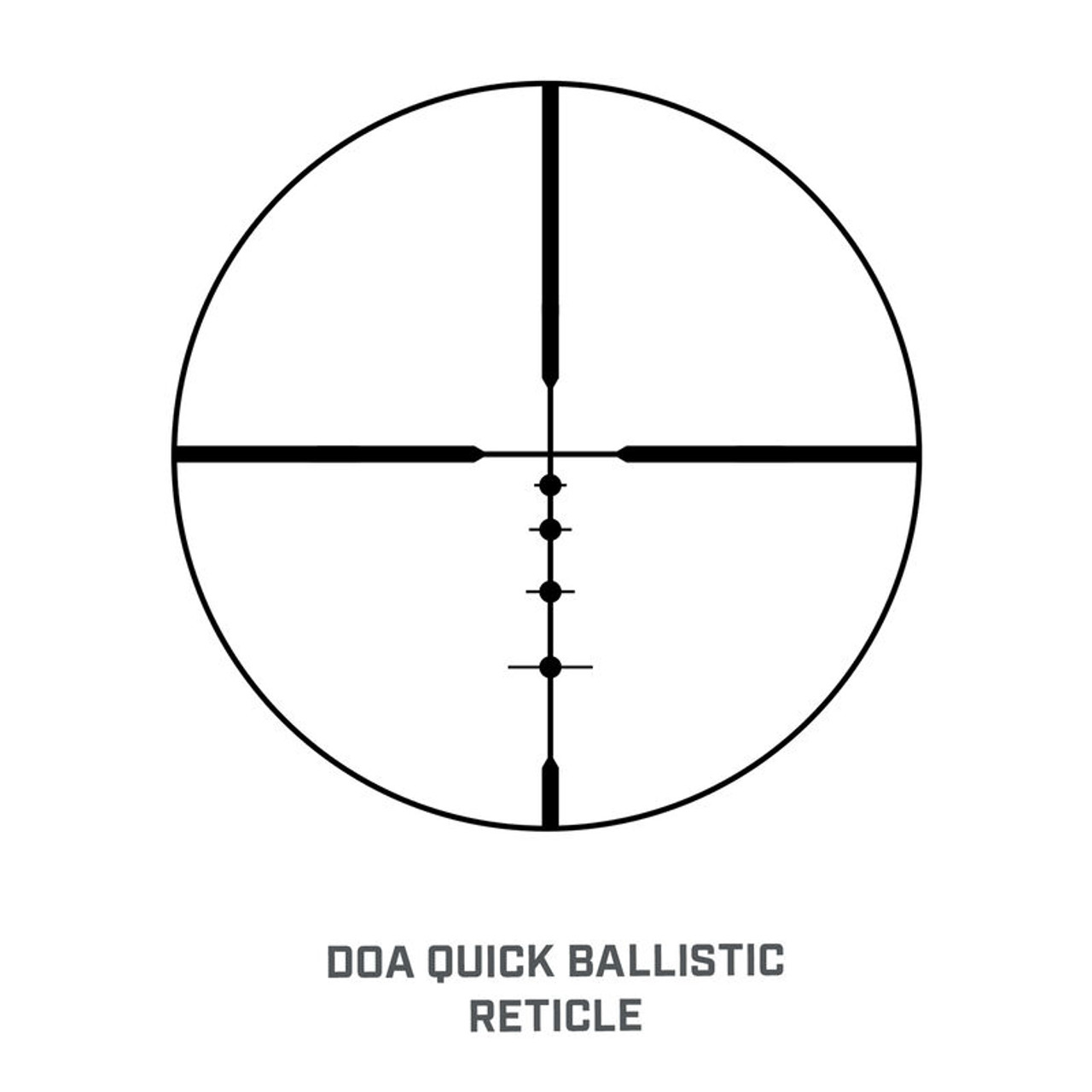 Bushnell Legend 4-12x40mm Riflescope, DOA Quick Ballistic Reticle, 1” [BL4124BS11]