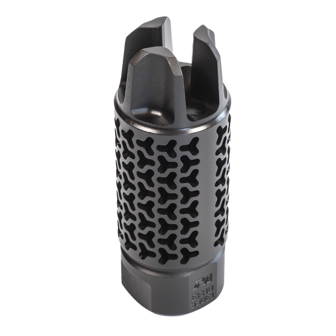 Precision Armament Enhanced Flash Arresting Muzzle Brake (EFAB), 1/2x28, Matte Black  [A04484]
