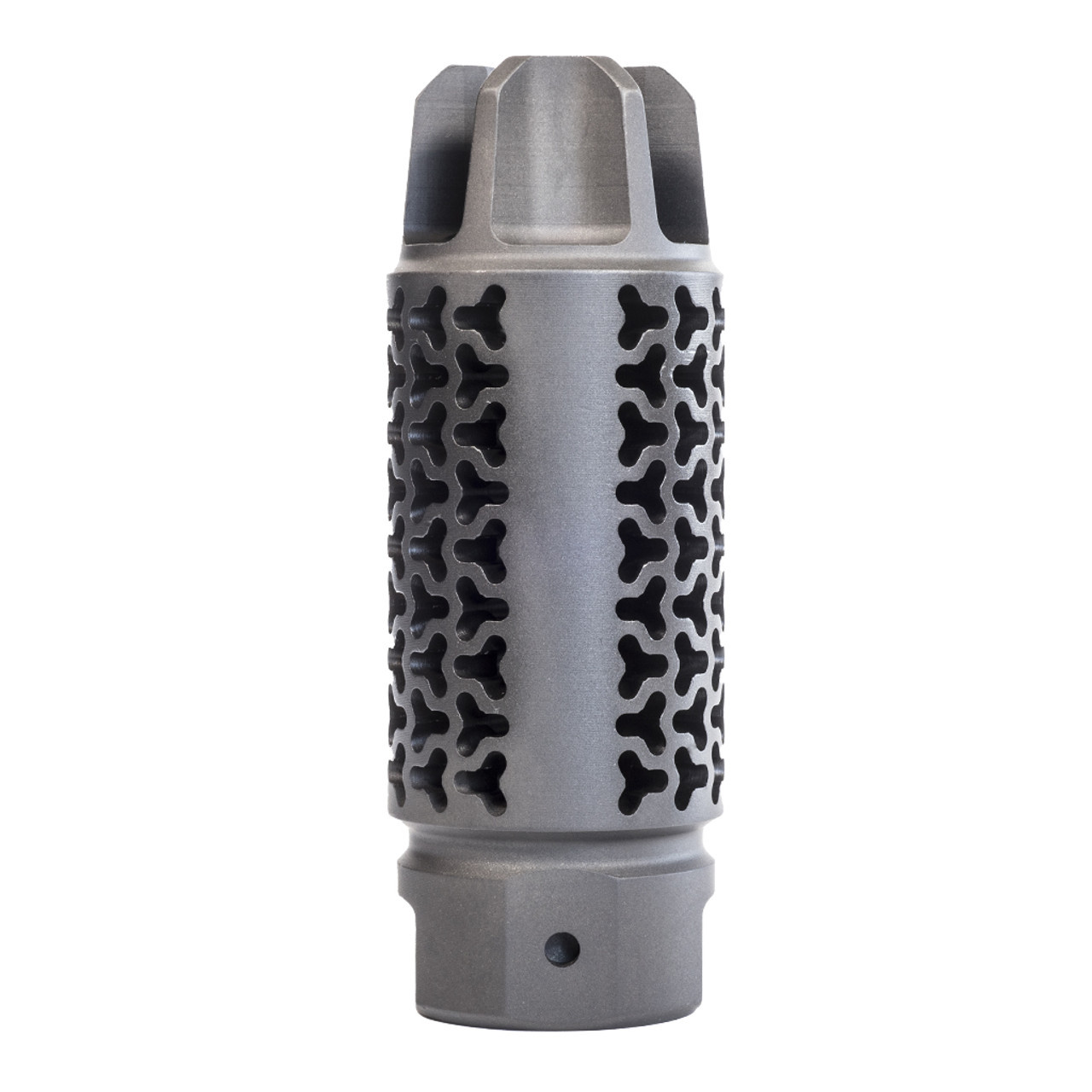 Precision Armament Enhanced Flash Arresting Muzzle Brake (EFAB), 1/2x28, Matte Black  [A04484]
