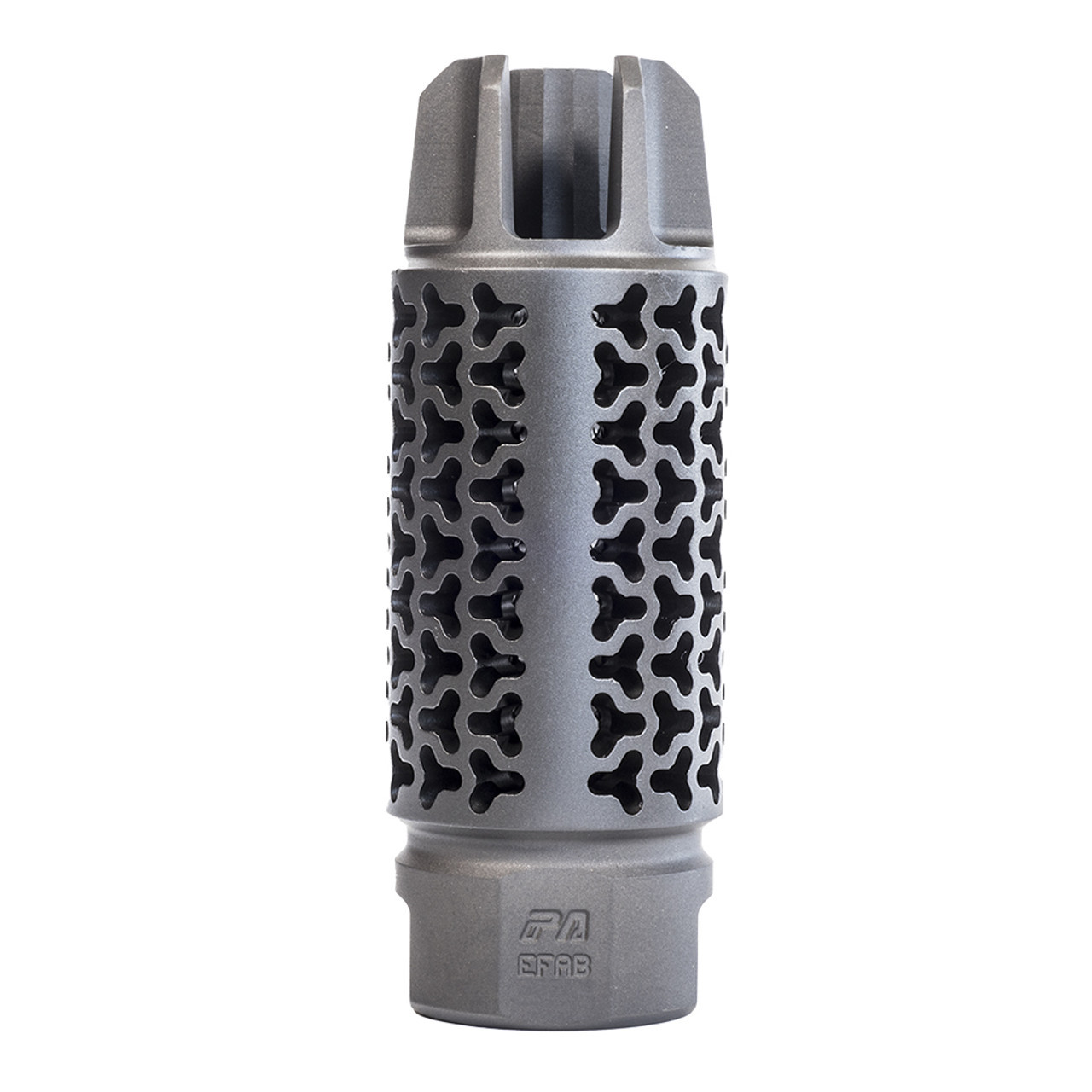 Precision Armament Enhanced Flash Arresting Muzzle Brake (EFAB), 1/2x28, Matte Black  [A04484]