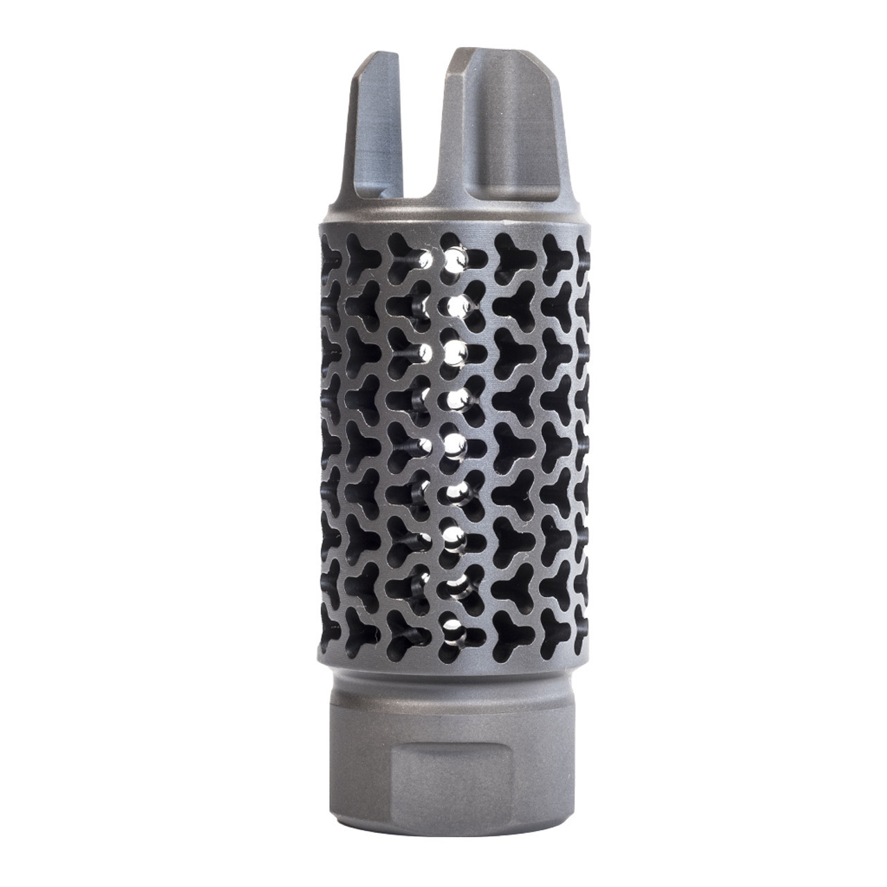 Precision Armament Enhanced Flash Arresting Muzzle Brake (EFAB), 1/2x28, Matte Black  [A04484]
