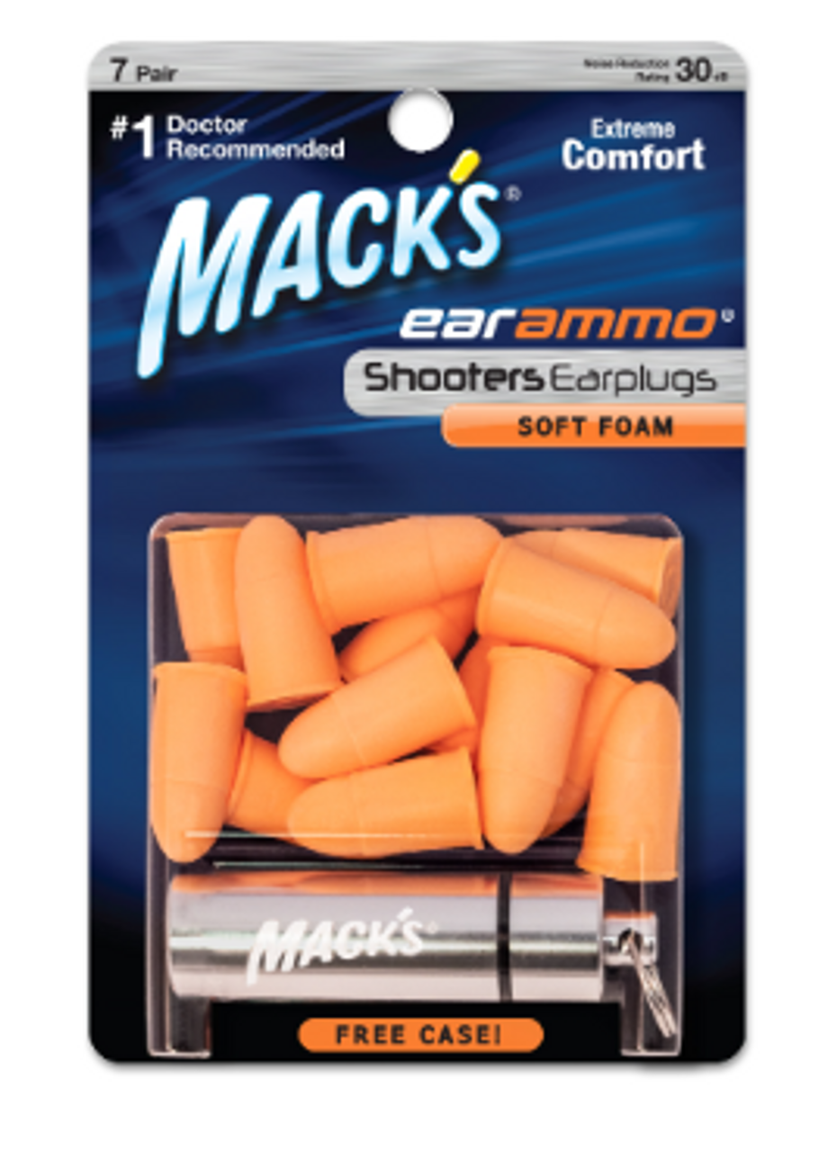 Mack's Shooting Ear Ammo, Soft Foam Ear Plugs