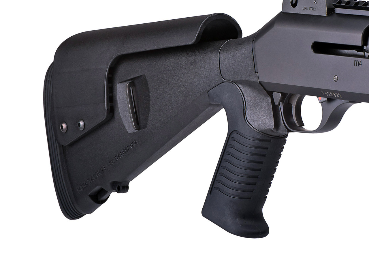 Mesa Tactical Urbino Pistol Grip Stock For Benelli M4, Riser, Limbsaver, 12ga, Black [91470]