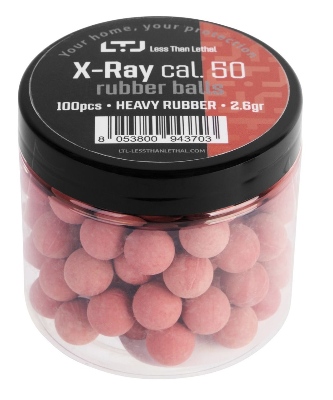 Less Than Lethal (LTL) 100pcs Red Rubber Balls 2.6gr [970.549]