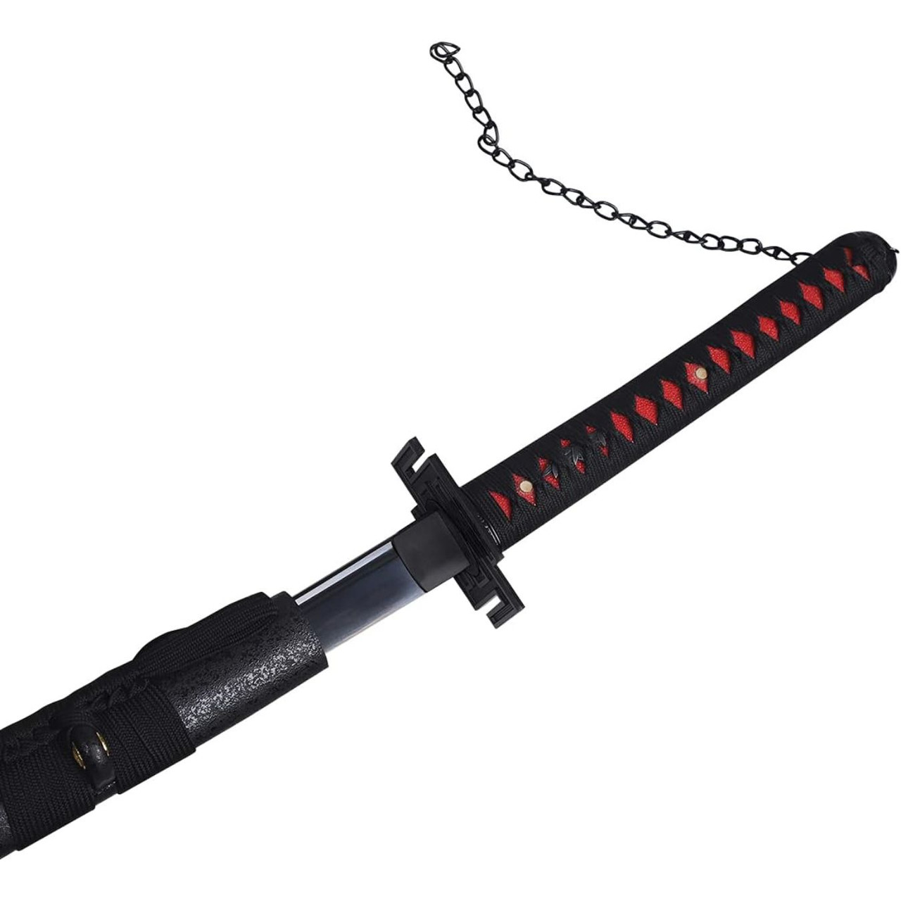 Black Sword Functional Damascus Katana (Kurosaki Ichigo)
