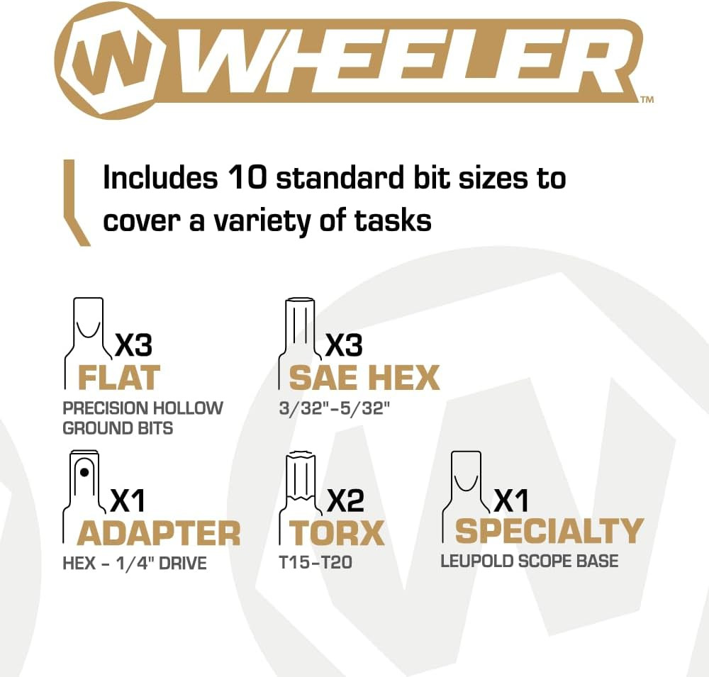 Wheeler F.A.T. Wrench. Manual Firearms Accurizing Torque Wrench with inch/pound Measurements