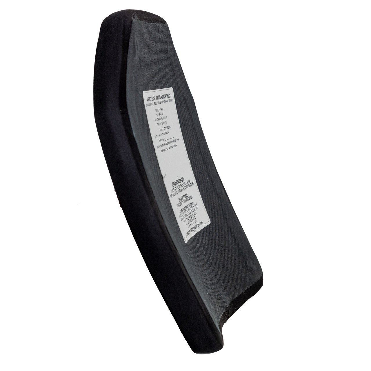 AraTech Research LVL IV NIJ Certified Body Armour Plates Set