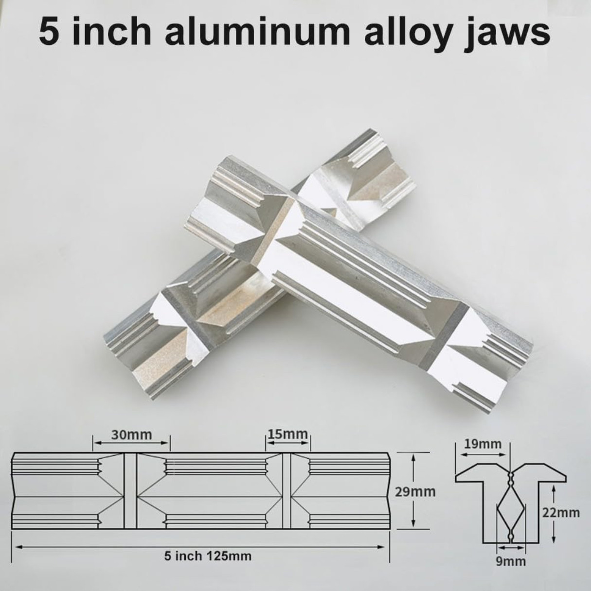 Magnetic Vise Jaws 4 & 5 inch V Type Vice Jaws