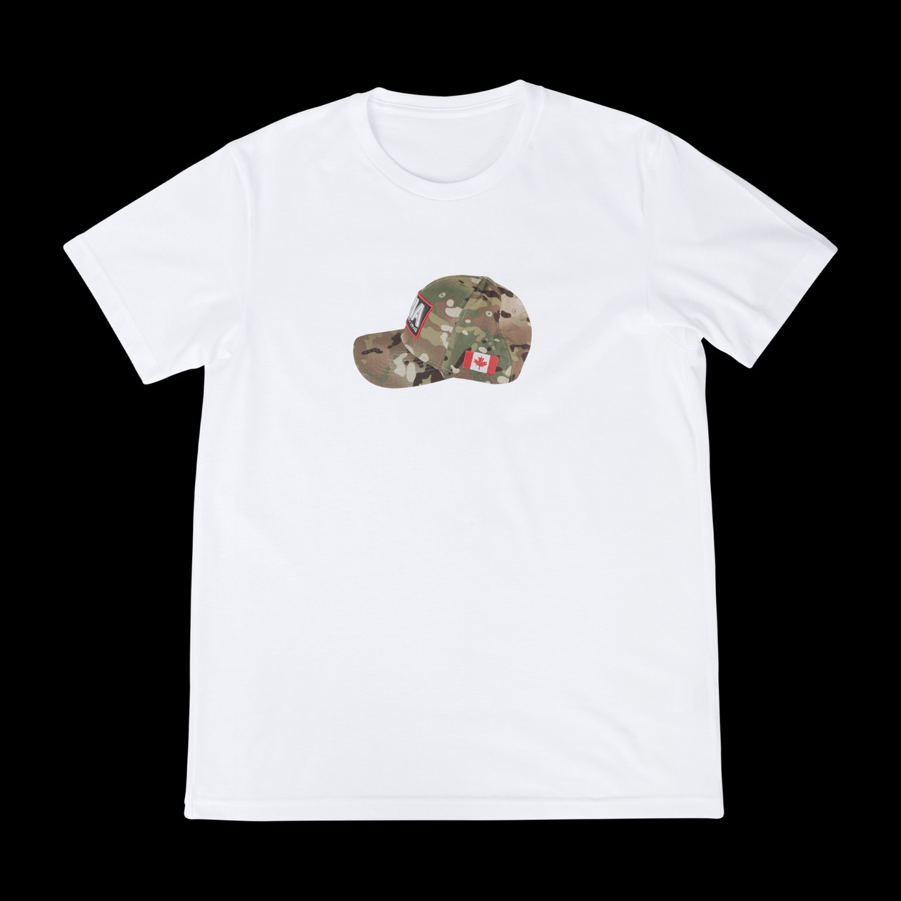 TNA T-Shirt (Camo hat) - White base
