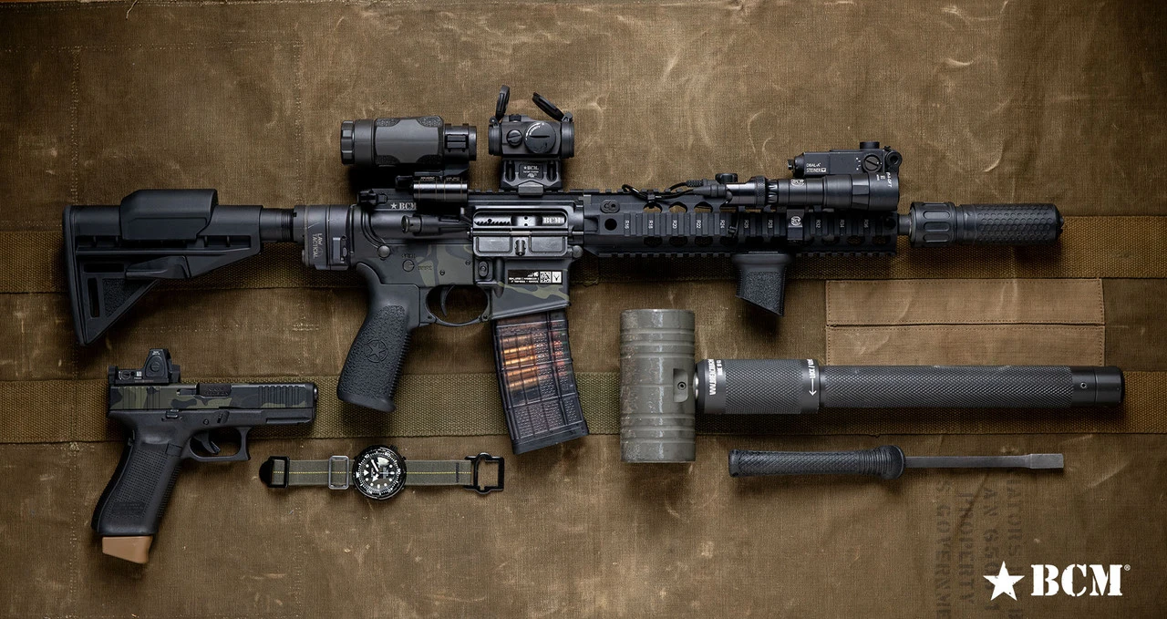 BCM Stock - Mod 3 - With Stock Risers - Black