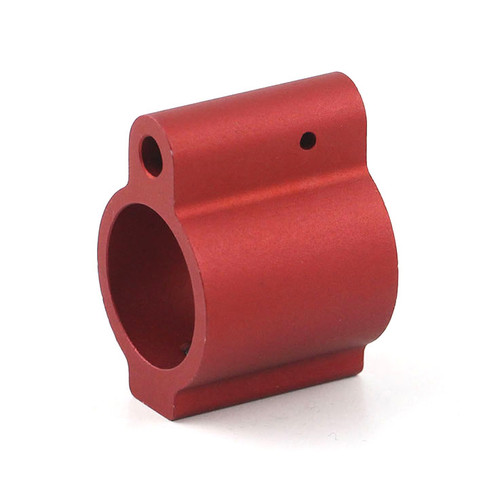 TNA Red Aluminum Low-Profile Gas Block (0.75")