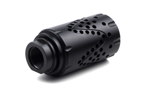 Tactical Muzzle Brake Device with Removable Shroud, 1/2"-28 & 5/8"-24 Thread Pitches
