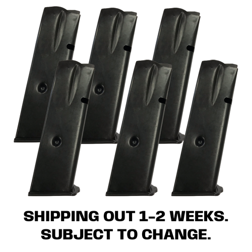 DISCONTINUED 6-PACK ProMag Browning Hi-Power 10rd 9mm Magazines, Blue Steel [BRO01]