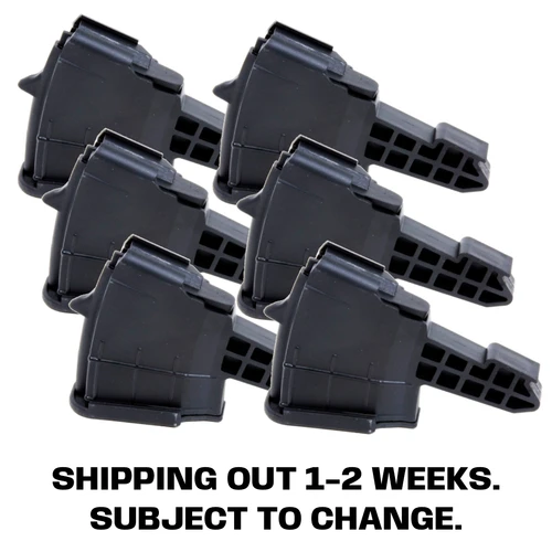 6-PACK ProMag SKS 7.62x39mm 5Rd Short Magazines, Black Polymer [SKS-02]