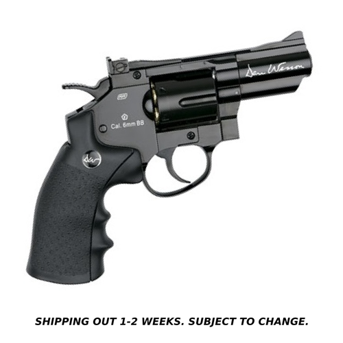ASG Dan Wesson 2.5″ CO2 Airsoft Snub Nose/Stubby Revolver, Full Metal, Black [50045]