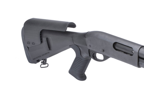 Mesa Tactical Urbino Pistol Grip Stock For Remington 870/1100/11-87, 12ga, Riser & Limbsaver, Black [91550]