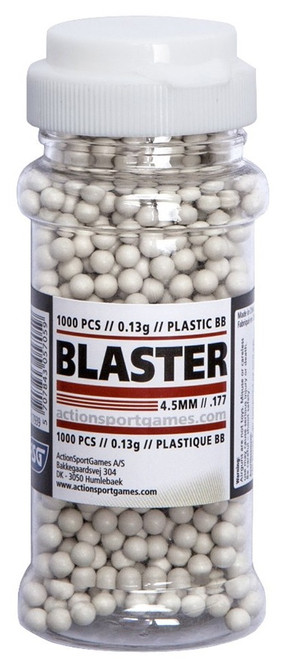 ASG Plastic BBs, 4.5mm, .13gr, 1000PCS [17939ASG]