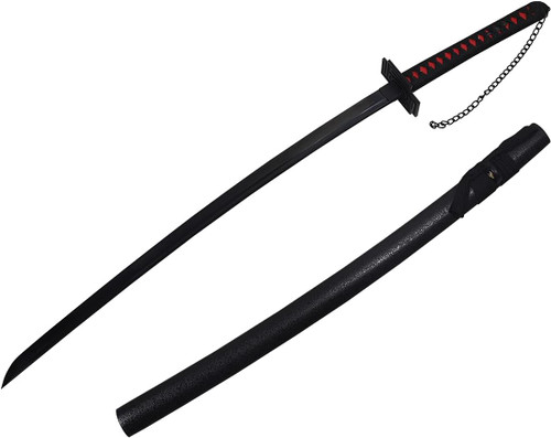 Black Sword Functional Damascus Katana (Kurosaki Ichigo)
