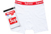 Supreme Hanes Boxer Briefs White