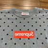 Supreme CDG Polka Dot Tee Grey S/S 12' Sz M (#9437)