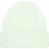 Supreme New Era Box Logo Beanie Light Green F/W 23'