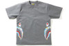 BAPE New Multi Camo Side Shark Relaxed Tee Grey