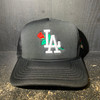 From The Ground Up LA Champion Patch Padded Trucker Hat Black/White