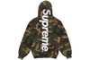 Supreme Satin Logo Hoodie Woodland Camo S/S 26'