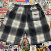 Nike Supreme Plaid Sweatshorts Black/Grey 18' Sz S
