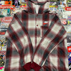 Nike Supreme Plaid Sweater Burgundy 18' Sz L