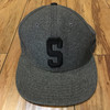 Stussy S Logo Dark Grey Wool Cap
