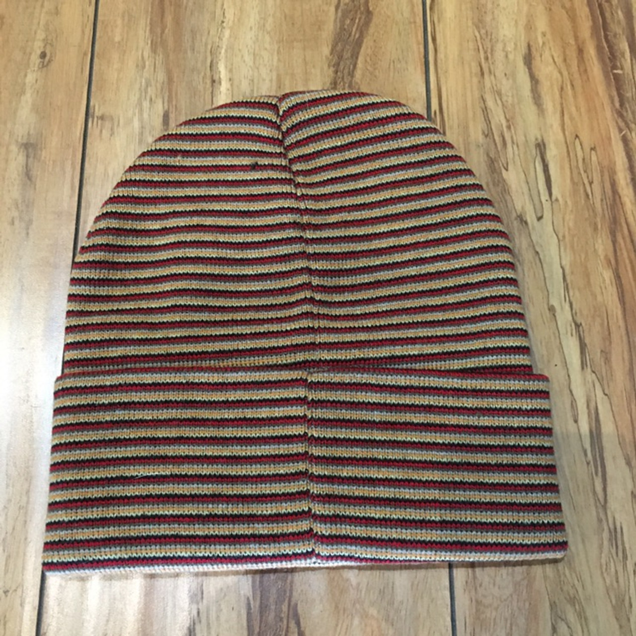 Supreme Beanie Rainbow Stripe Orange F/W 21' (#7774) - ENDANGERED LA