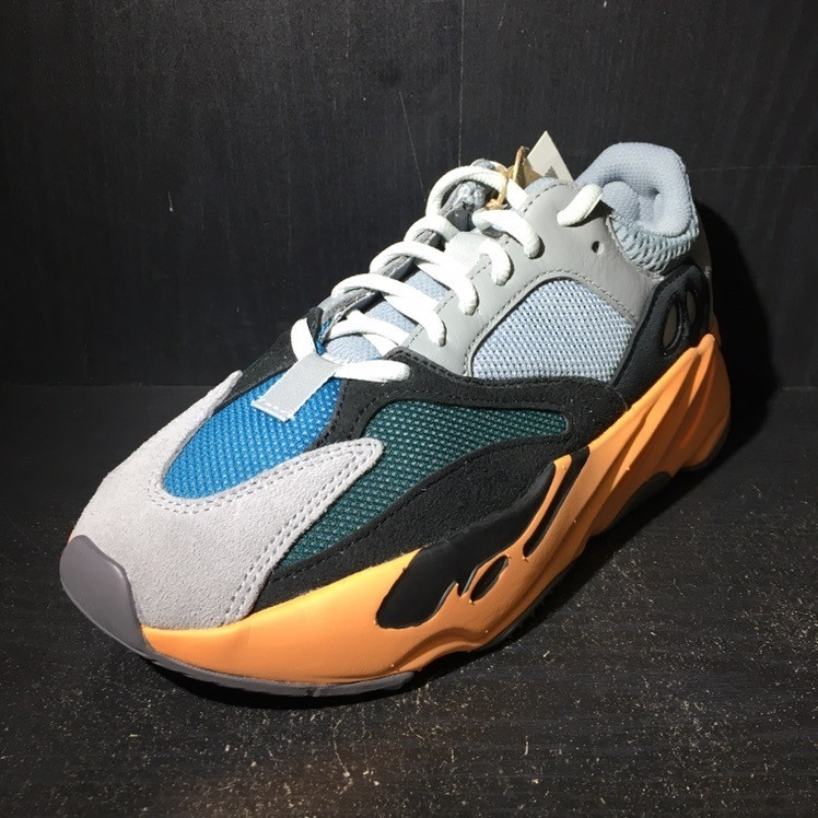 orange and yellow yeezy 700