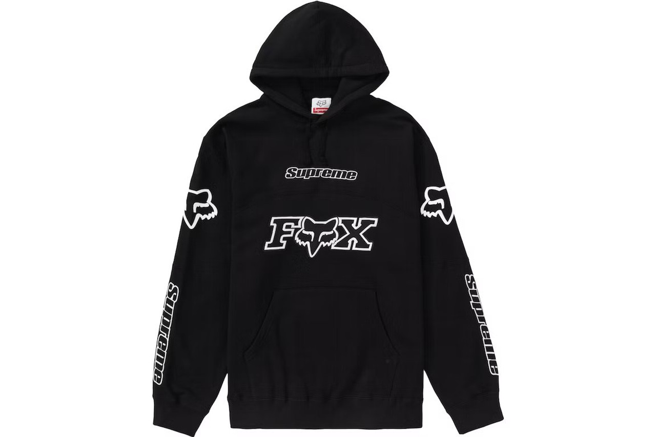 Supreme Hoodie Fox Racing Black F/W 20' - ENDANGERED LA