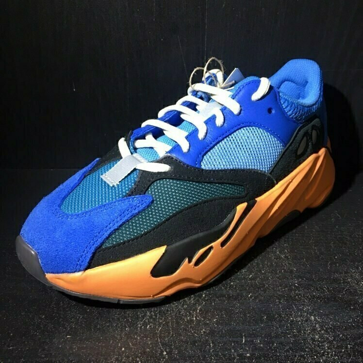 blue orange yeezy 700