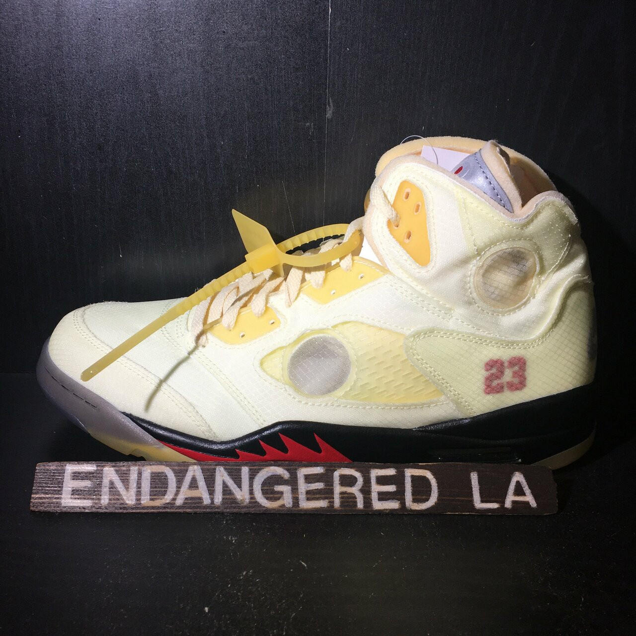 Air Jordan 5 Off-White Black - ENDANGERED LA