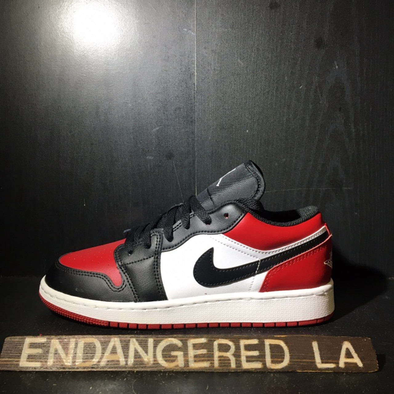 Air Jordan 1 Low Bred Toe (GS) - ENDANGERED LA