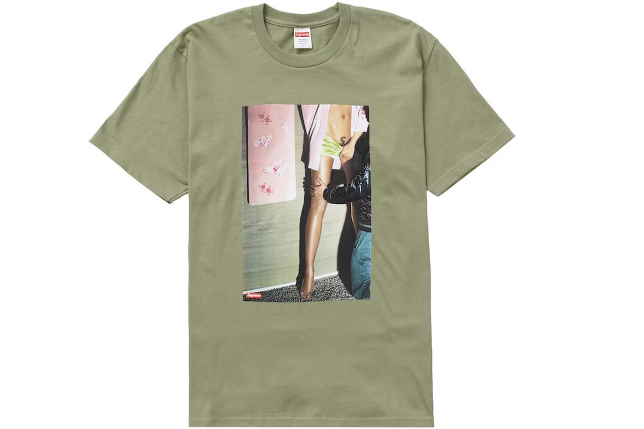 Supreme S Model Tee Light Olive S/S 22' Sz M (#8280)