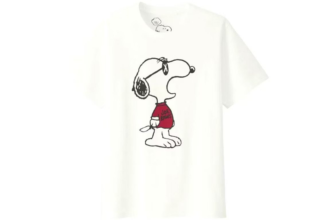 Uniqlo x Kaws Snoopy Joe Yawn Tee White