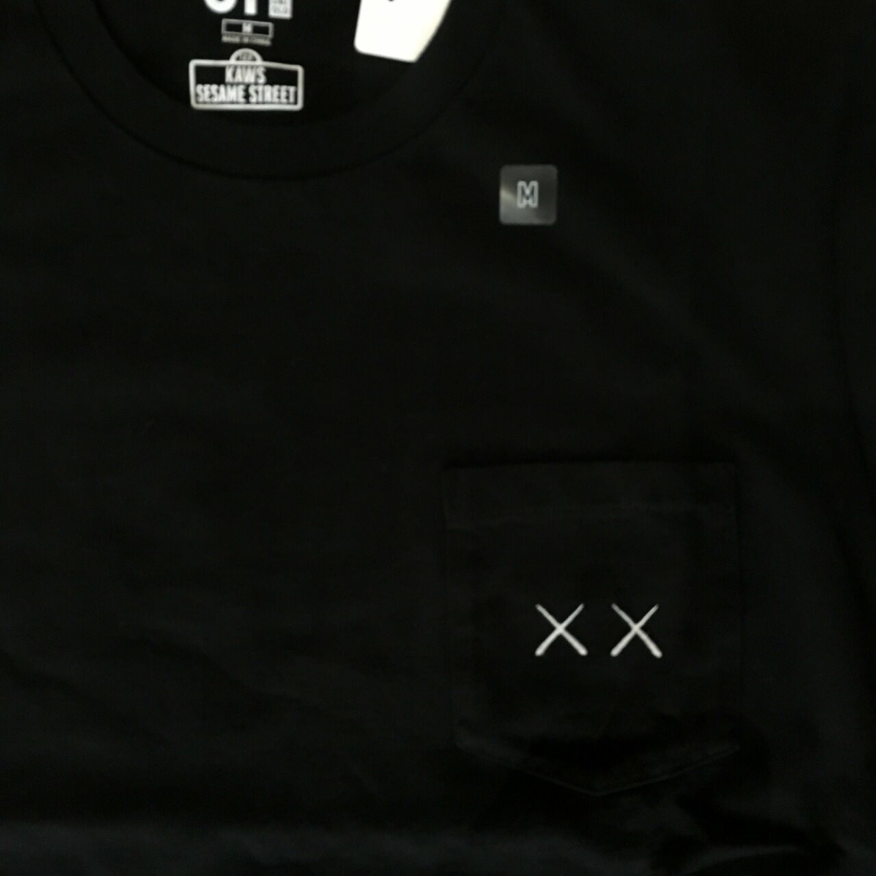 Uniqlo Kaws Double X Pocket Tee Black 